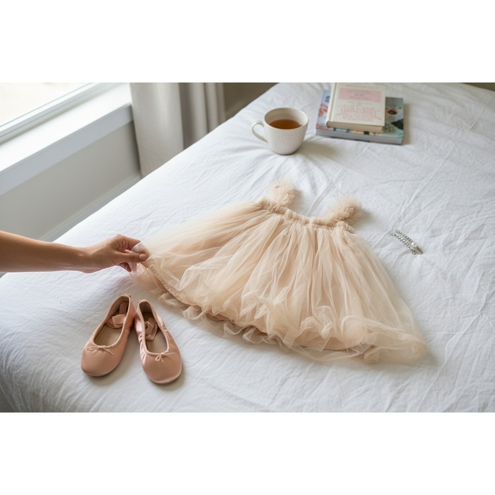 Bluish Baby Avery Tutu 12-24M‎ Pink Butterfly Tulle Dress Special Edition Dance
